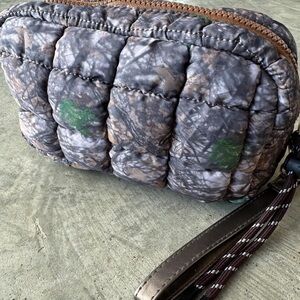 Camouflage Quilted Puffer Wristlet